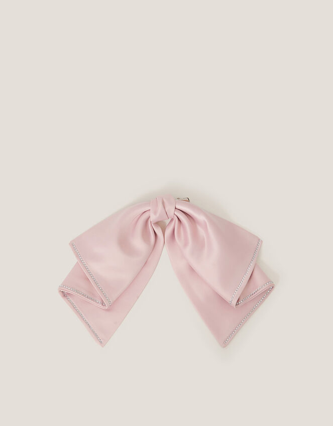 Waterfall Bow Hair Clip, Pink (PINK), large