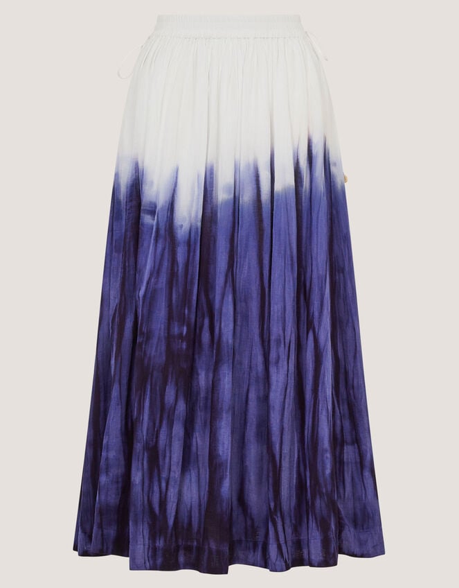 Elise Ombr&eacute; Dip Dye Midi Skirt, Blue (BLUE), large