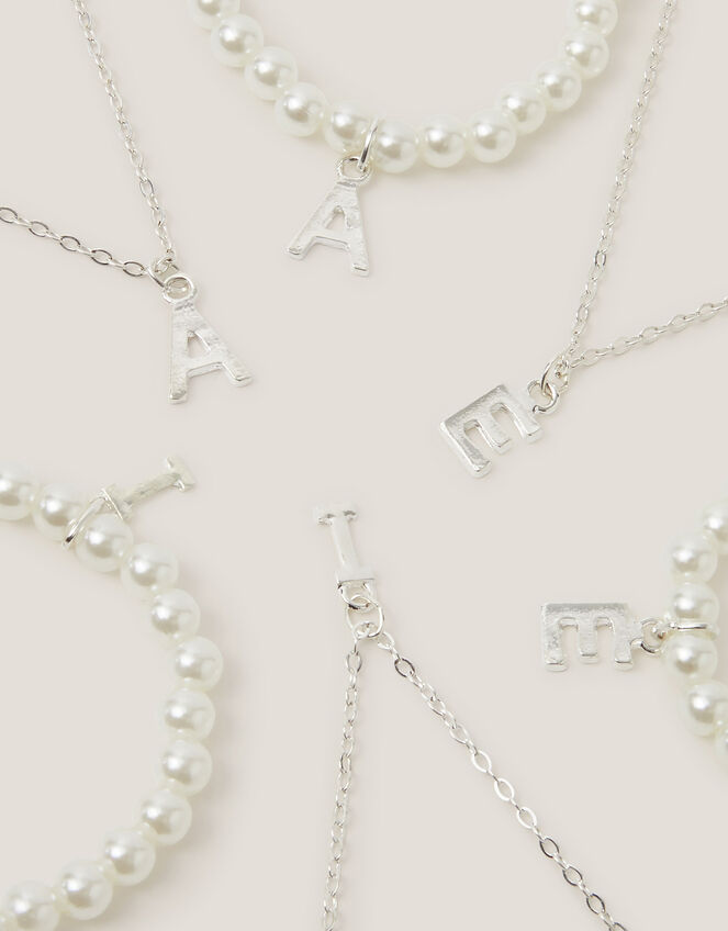 Initial Necklace & Bracelet Pouch Set, Multi (MULTI), large