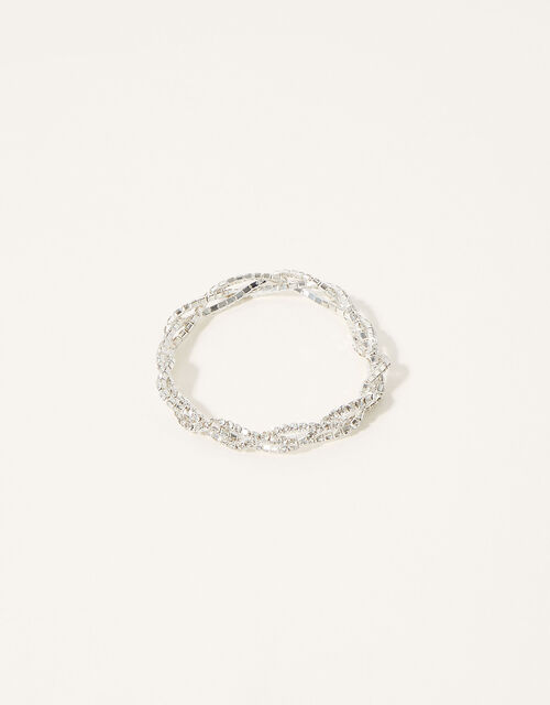 Diamante Twist Bridesmaid Bracelet, , large