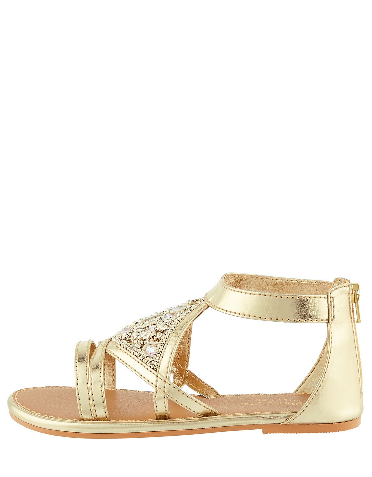 Gold diamond sandals hotsell