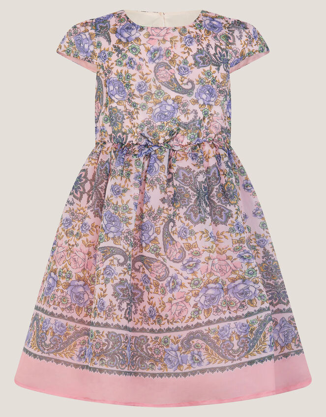Poppy Floral Paisley Print Dress, Pink (PINK), large