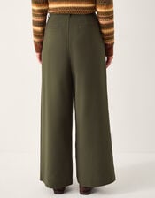 Esther Pleated Trousers, Green (KHAKI), large