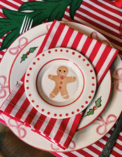 Anna and Nina Bow Dinner Plate, , large