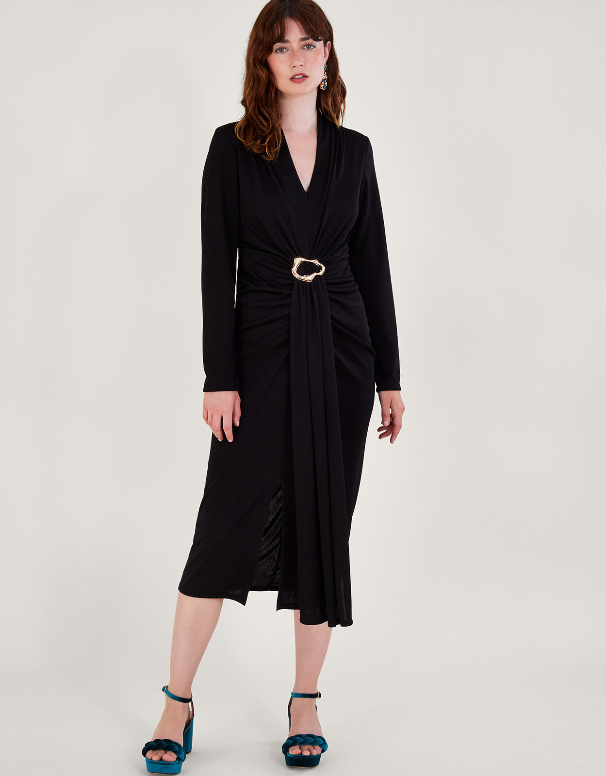 Monsoon long 2025 sleeve dress