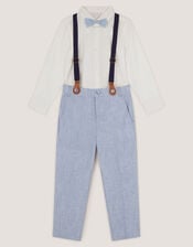 Aiden 3-Piece Suit with Braces, Blue (BLUE), large