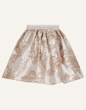 Floral Jacquard Skirt, Pink (PINK), large