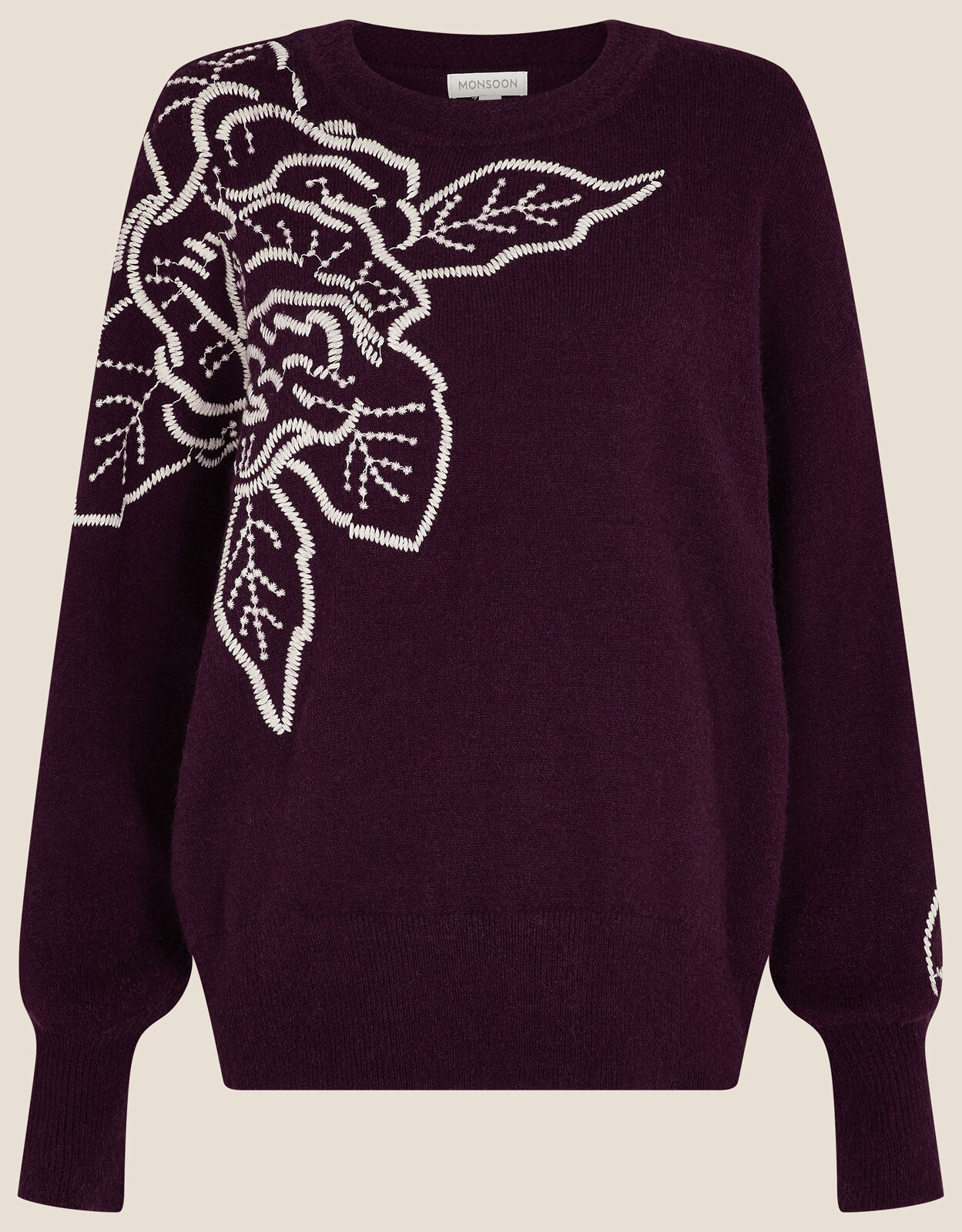 New Visual Cornelli Jumper Red Jumpers Monsoon Global