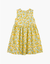 Trotters Rose Print Dress, Yellow (YELLOW), large