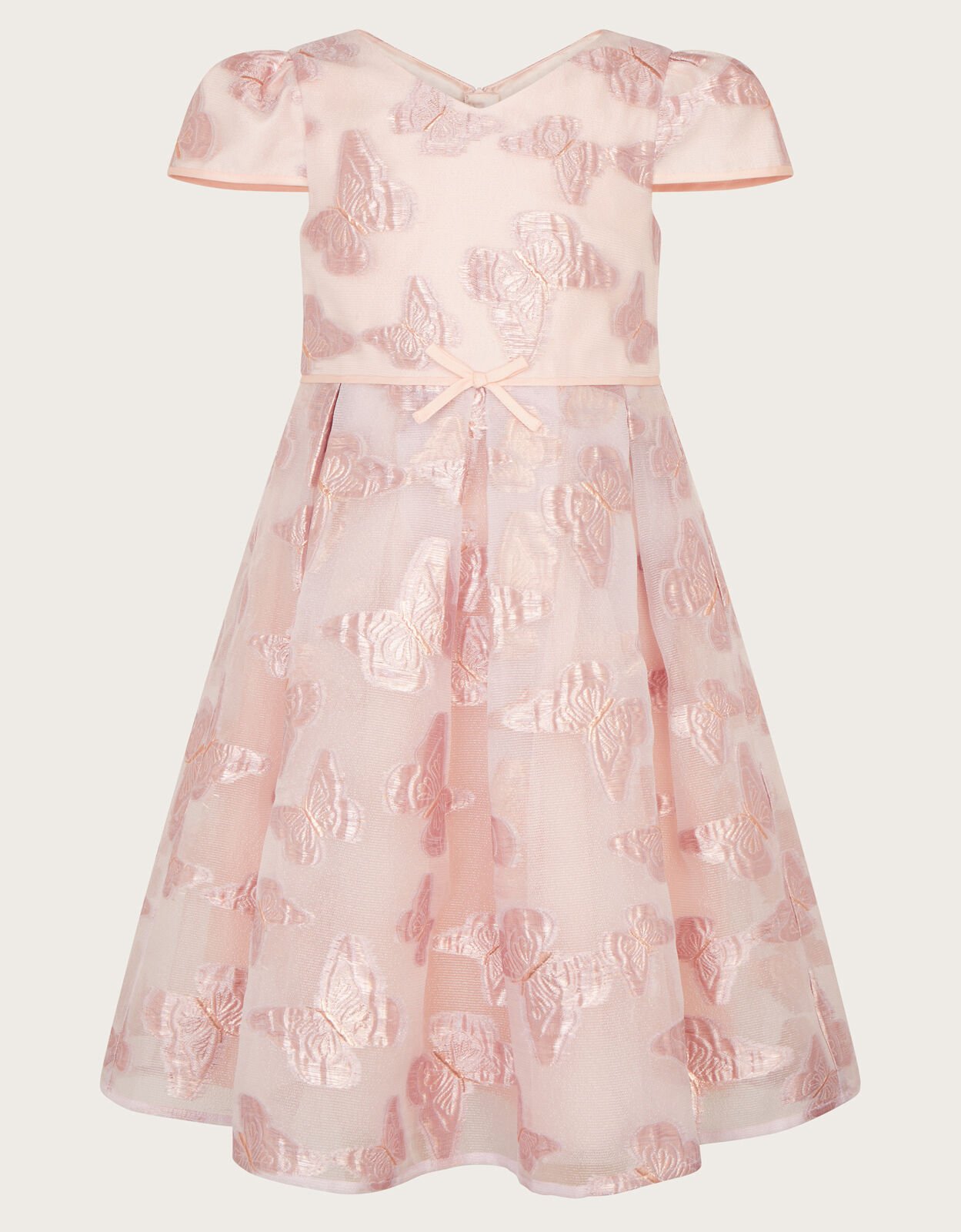 Louisa Butterfly Jacquard Pink Girls Dresses Monsoon Global