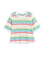 Chinti & Parker Chevron Stitch T-Shirt , Multi (MULTI), large