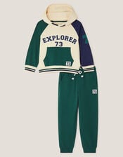 Explorer Hoodie & Joggers Set, Green (GREEN), large