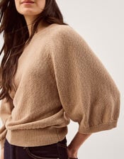 Codie &frac34; Sleeve Sweater, TOFFEE, large