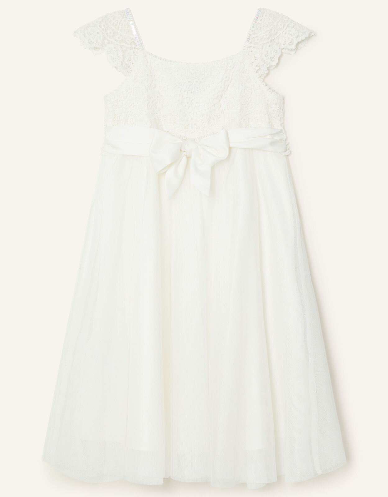 Estella Sequin Dress Ivory Girls Dresses Monsoon Global