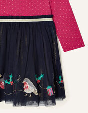 Baby Christmas Disco Dress, Red (RED), large