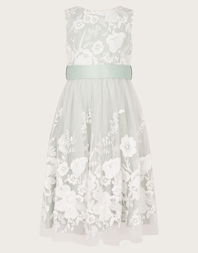 Alicia Embroidered Lace Maxi Dress, Green (GREEN), large