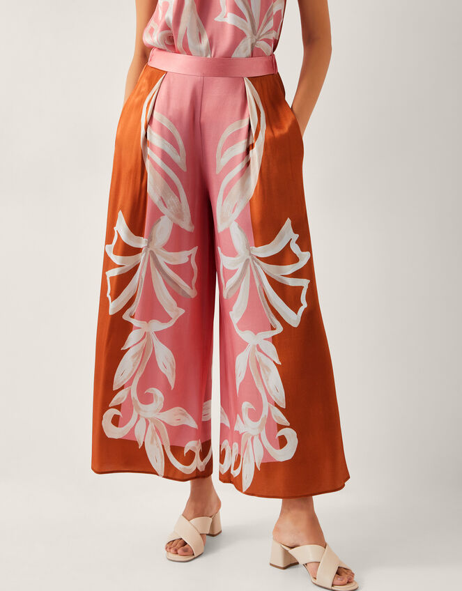 Tabitha Floral Print Wide Leg Pants, Pink (PINK), large