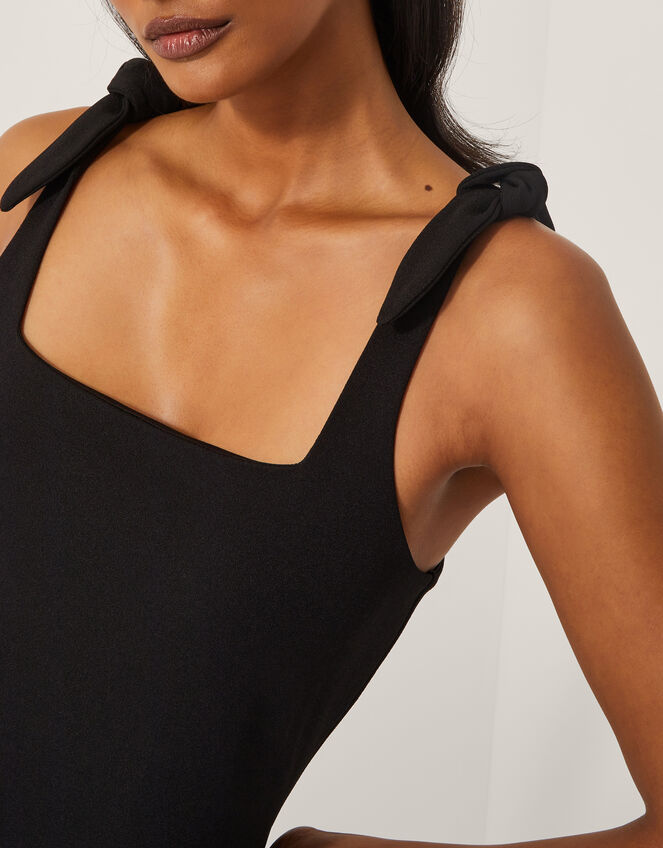 Dolly Drop Waist Midi Dress, Black (BLACK), large