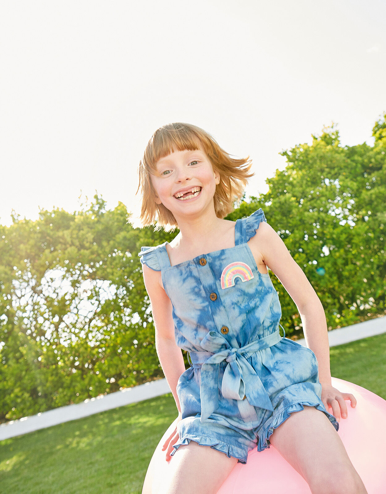 Girls blue playsuit online