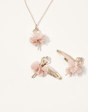 Bella Ballerina Necklace and Hair Clip Set, , large