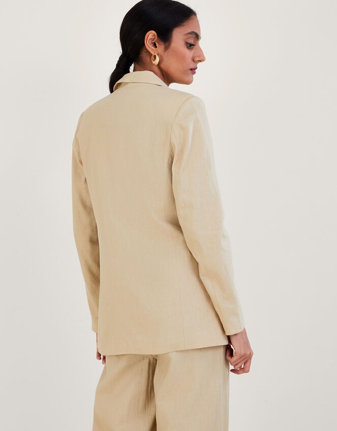 Jenny Jacket in Linen Blend, Natural (STONE), large