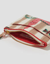 Stripe London Print Card Holder Purse, , large