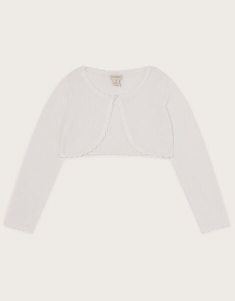 Niamh Glitter Cardigan, White (WHITE), large