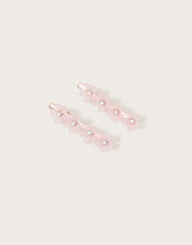 Diamante Flower Hair Clips Set of Two, , large