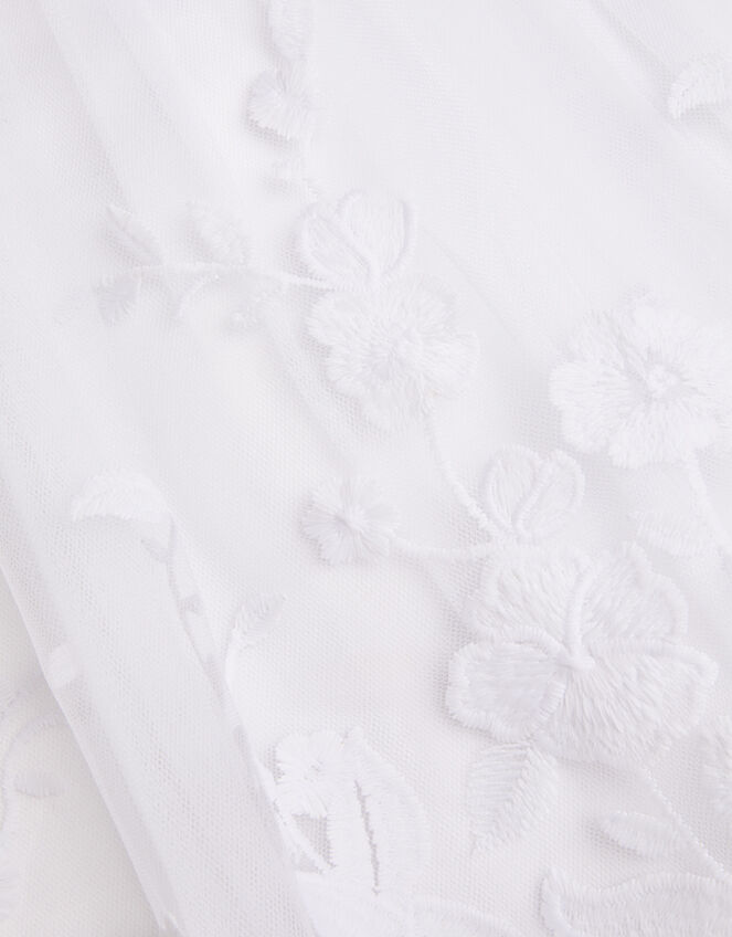Sorcha Floral Lace Communion Dress, White (WHITE), large