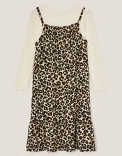 Animal Print Dress & Top Set, Multi (MULTI), large