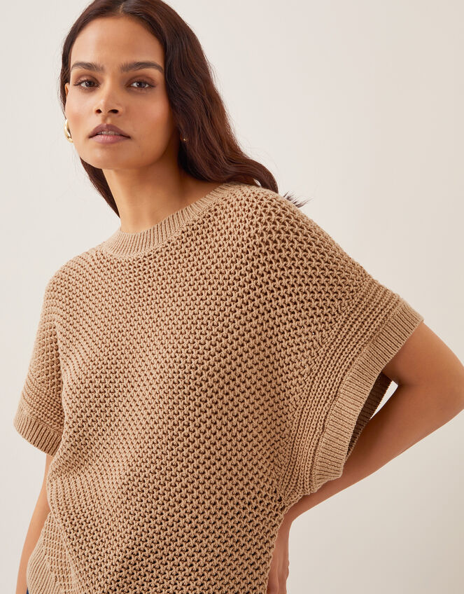 Sia Slouch Jumper , TOFFEE, large