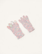 Rainbow Flower Unicorn Gloves, Multi (MULTI), large