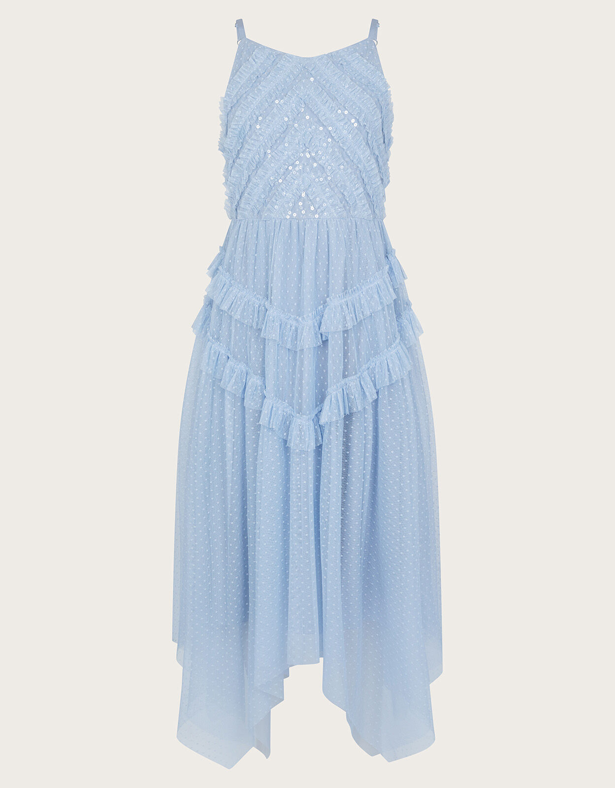 Monsoon blue store girls dress