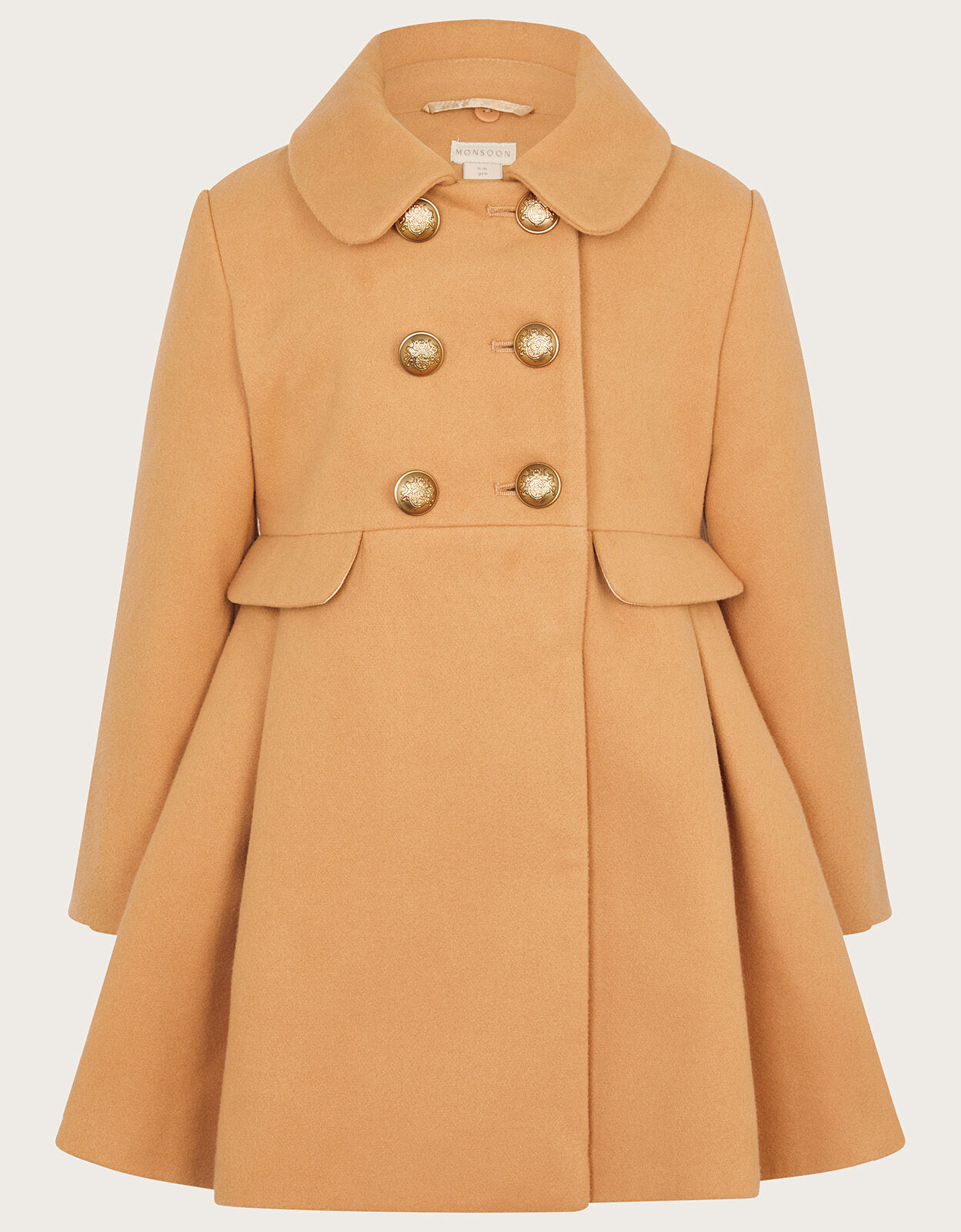 Girls camel coat discount
