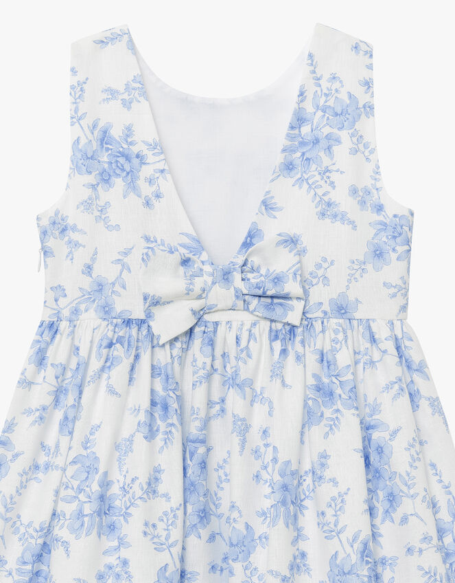 Trotters Maeva Big Bow Dress, Blue (BLUE), large