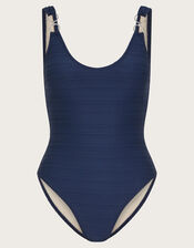 Suzie Swimsuit, Blue (NAVY), large