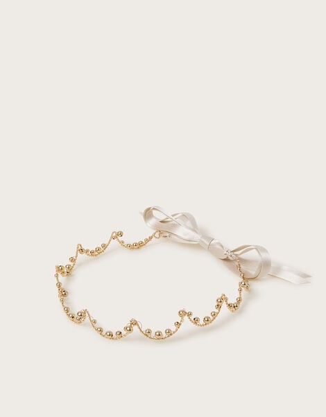 Beaded Crown Garland Headband, , large