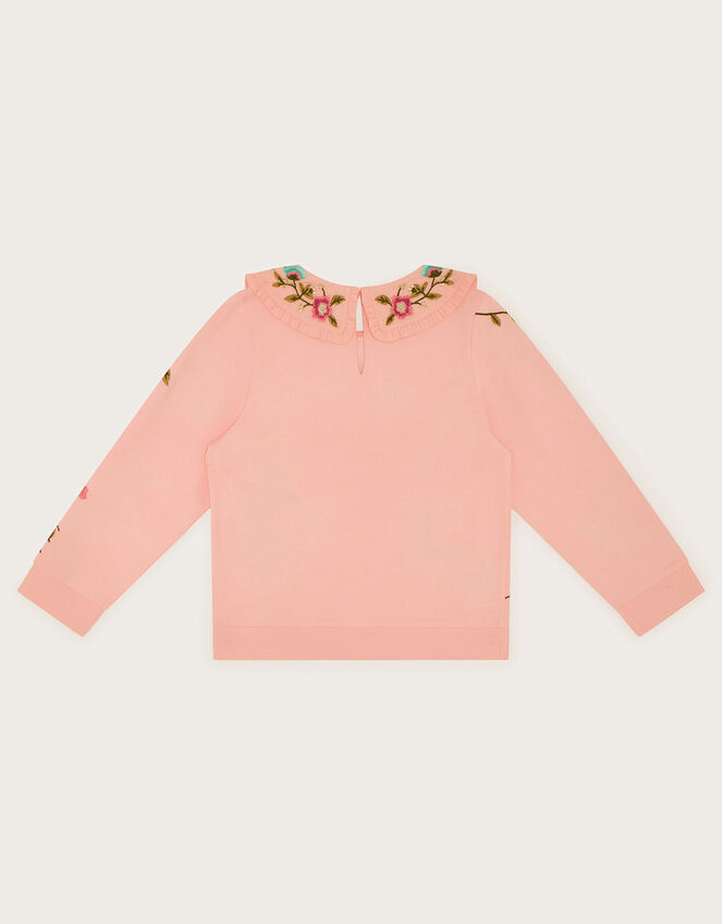 Embroidered Jersey Top, Pink (PINK), large