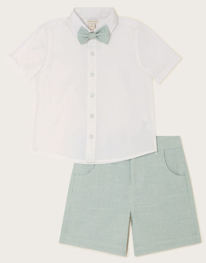 Stripe 3-Piece Suit Set, Green (GREEN), large