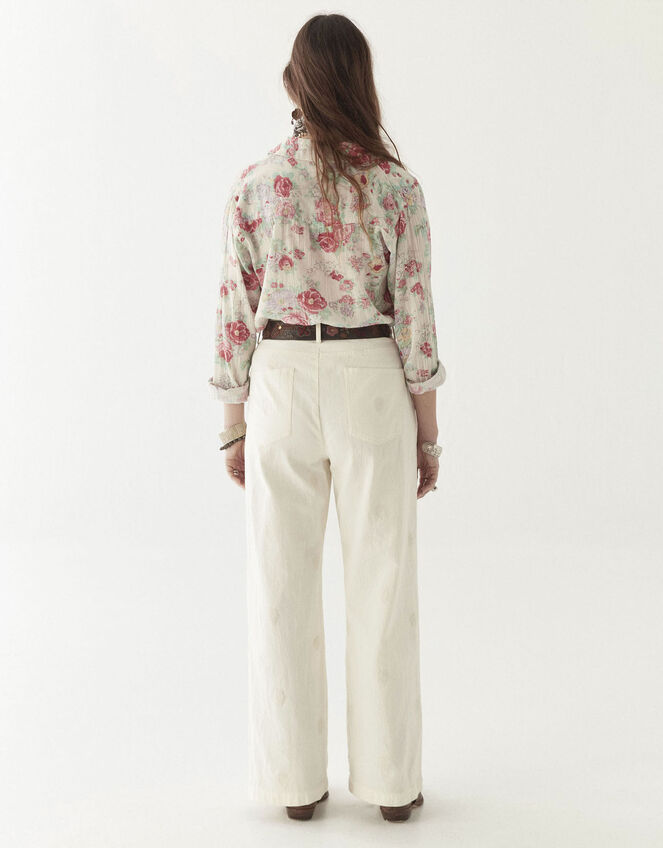 Maison Hotel Lolo Straight-Leg Trousers, Ivory (IVORY), large