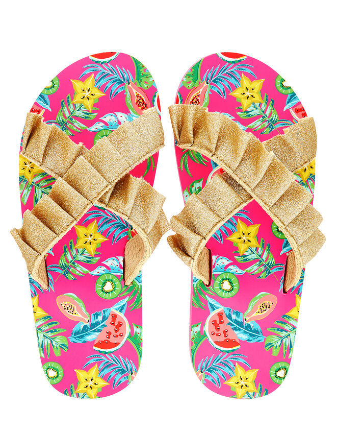 Inna Watermelon Print Sliders, Multi (MULTI), large