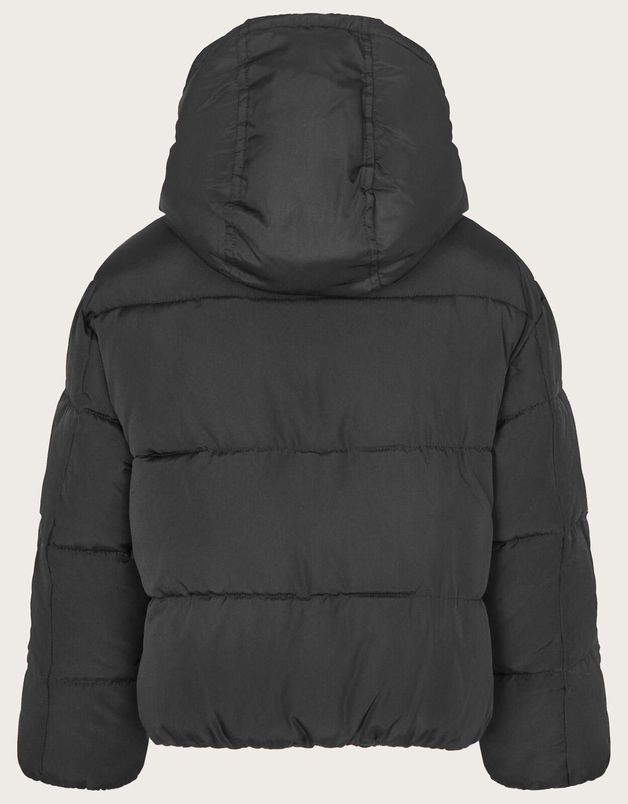 Black short shop puffer jacket women's