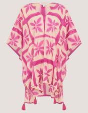 Cayla Artisanal Print Mini Kaftan, , large