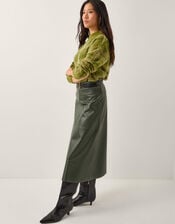 Cleo Brushed Check Print Jumper, Green (GREEN), large