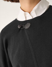 Simmi Asymmetrical Scarf Cardigan, Blue (NAVY), large