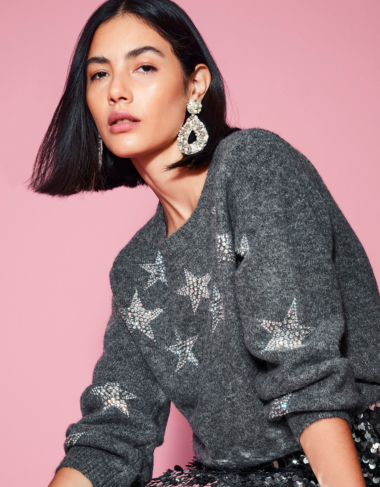 Grey jumper new arrivals with stars