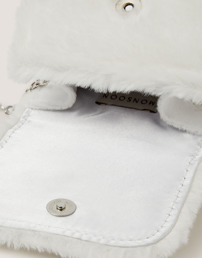 Fluffy Pearl Bow Bag, , large