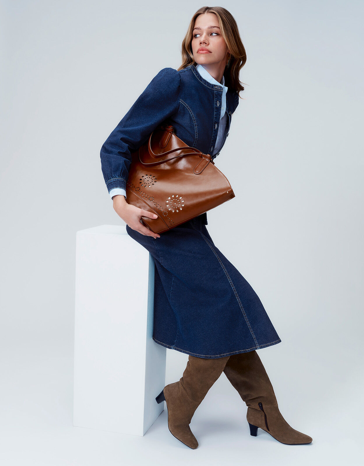Monsoon isla denim on sale dress
