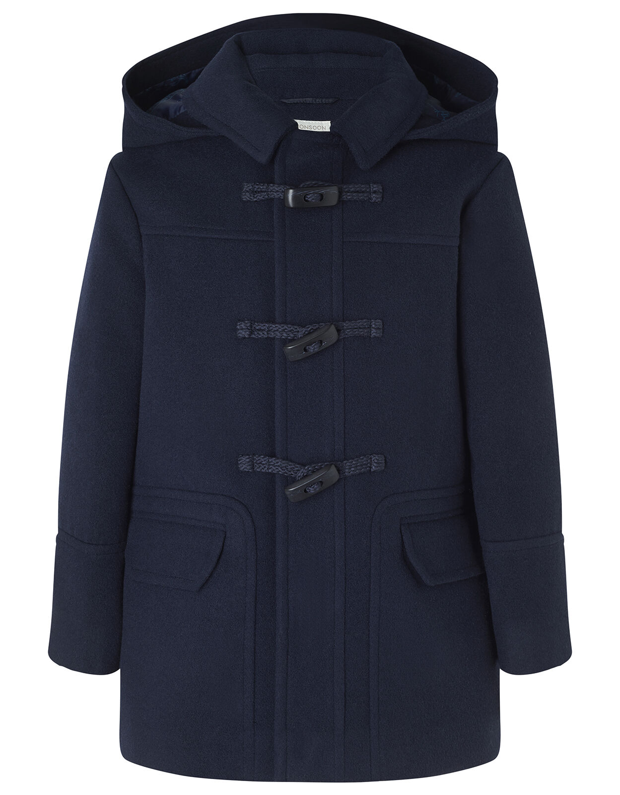 Childrens navy duffle coat discount