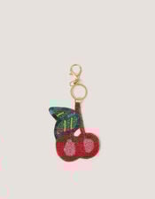 Cherry Beaded Bag Charm, , large